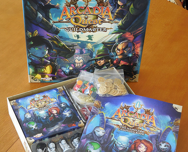 Arcadia Quest KICKSTARTER + Guildmaster Box + Nameless Campaign Arcadia Quest KICKSTARTER + Guildmaster Box + Nameless Campaign