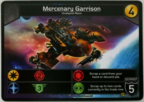 Star Realms - Mercenary Garrison Promo Card Star Realms - Mercenary Garrison Promo Card