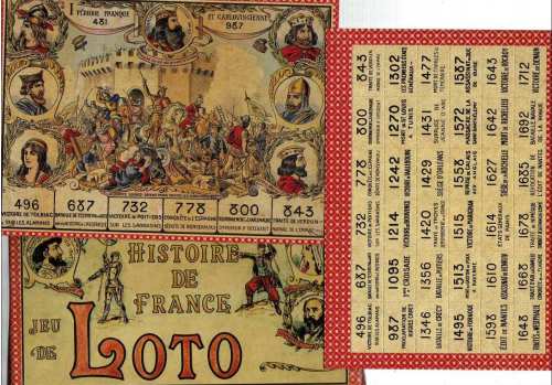jeu de loto histoire de France