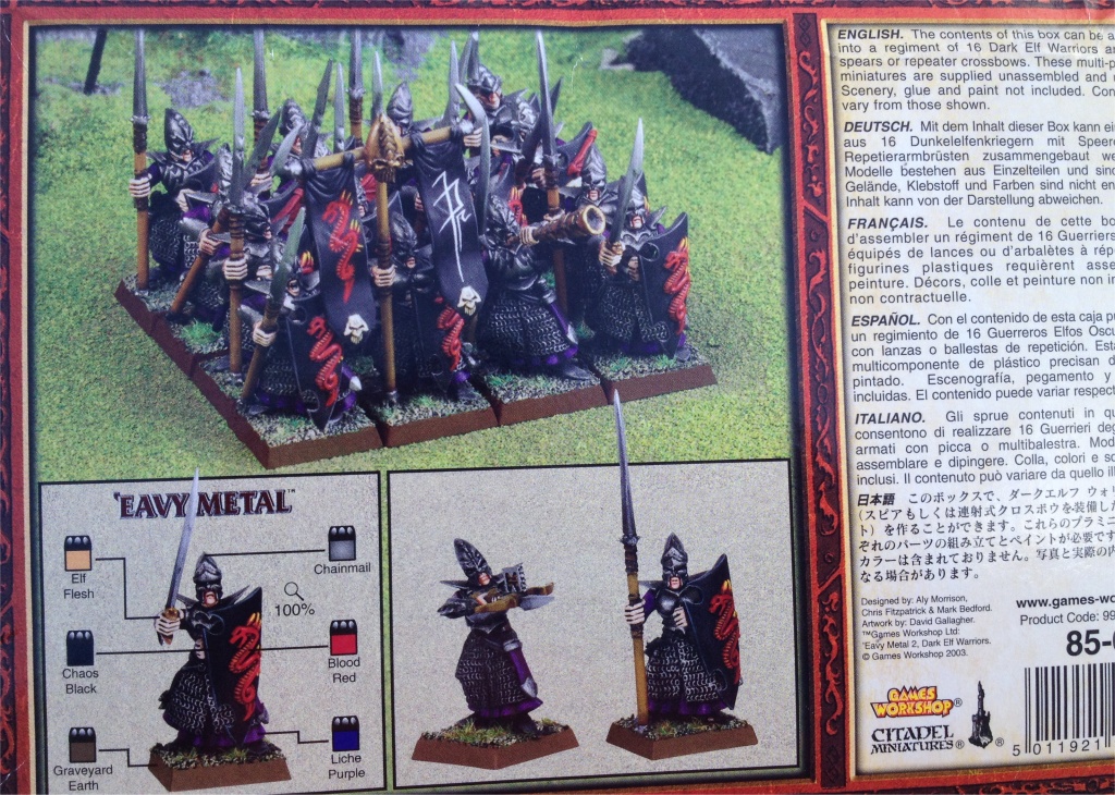 Warhammer figurines - Dark Elves Warriors