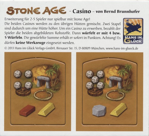 Age de Pierre - Goodies 2 tuiles "Casino" Age de Pierre - Goodies 2 tuiles "Casino"