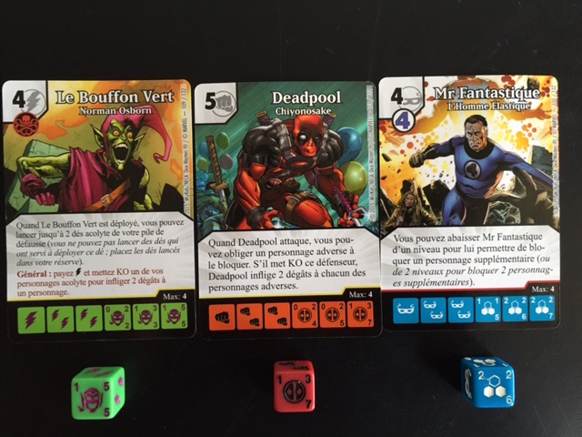 Dice Masters - cartes VF