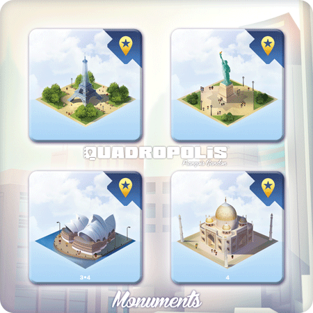 Quadropolis : Tuiles Monuments du Monde