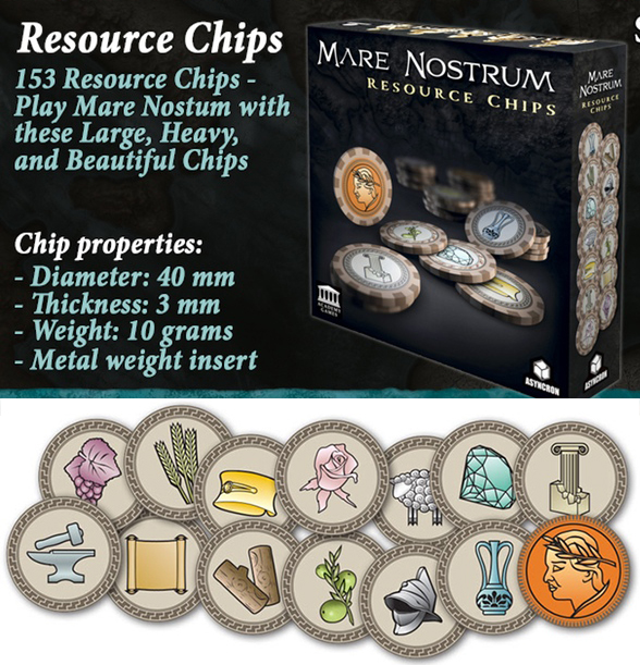 Mare Nostrum : Empires - jetons Ressources Poker