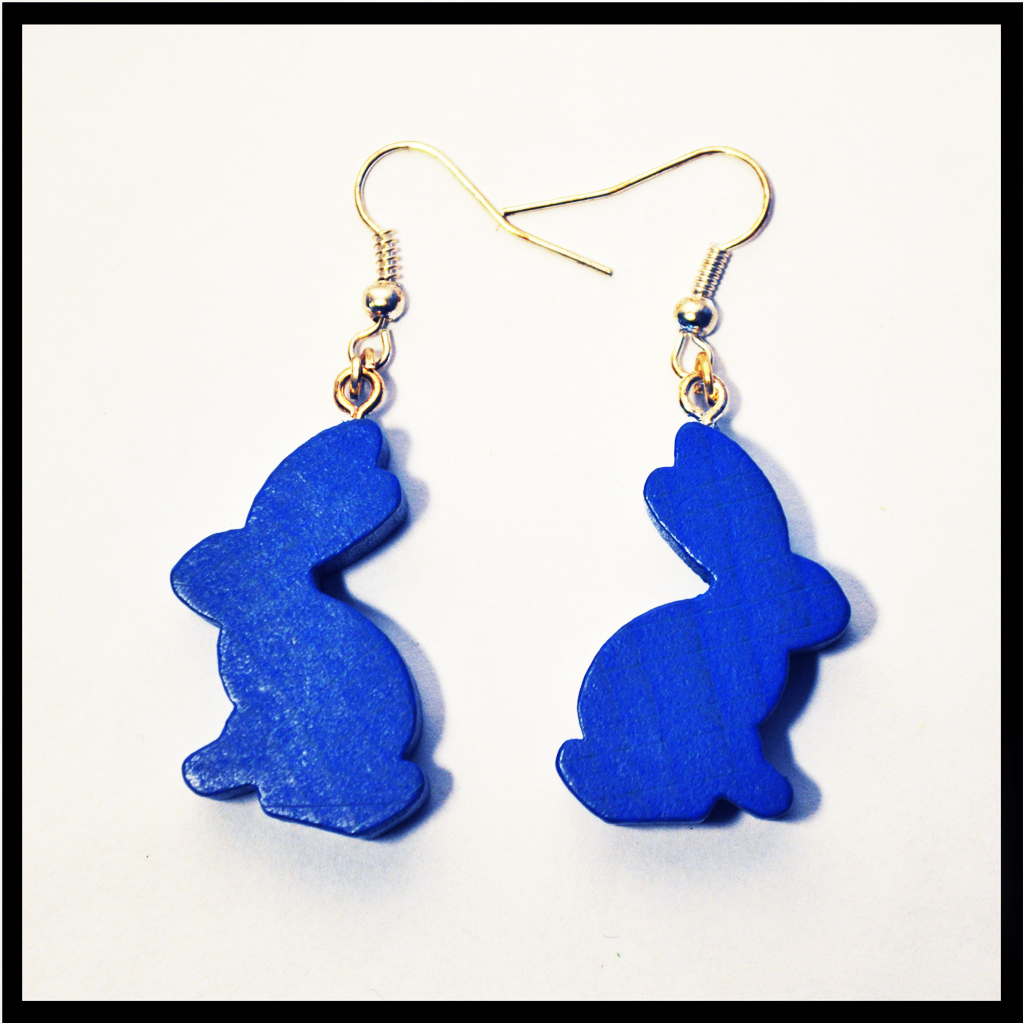 boucles d'oreilles lapins dixit bleus