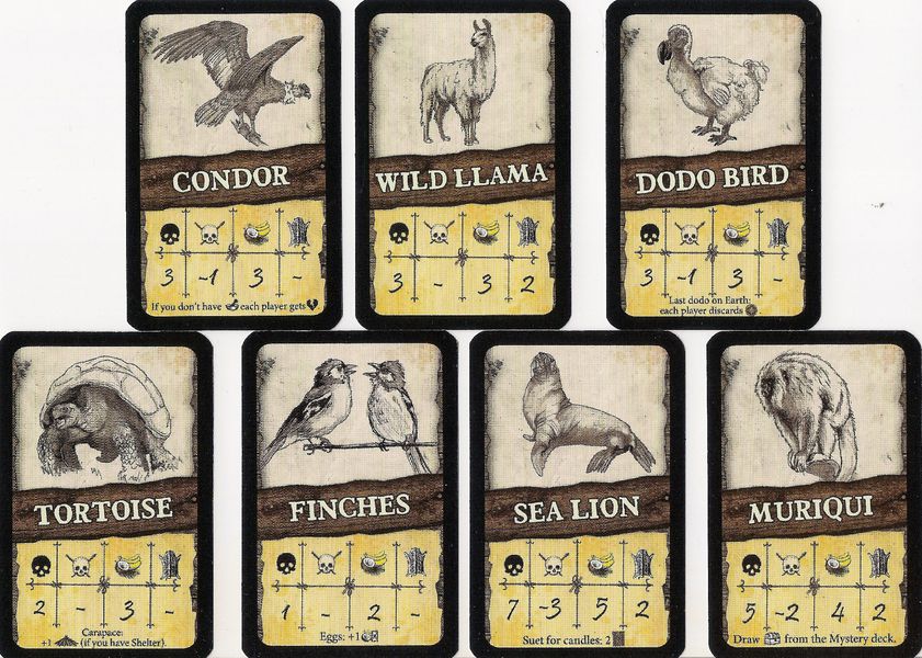 Robinson Crusoe : Cartes Beast