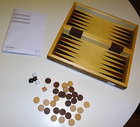 Backgammon - moulin en bois