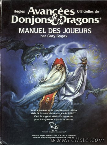 Advanced Dungeons & Dragons - 1ère Edition VF - Manuel des Joueurs