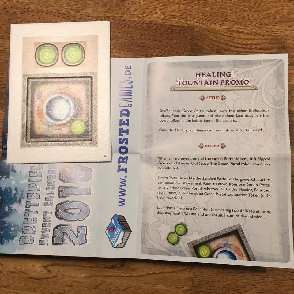 Arcadia quest Healing Funtain promo Adventskalendar 2016 Arcadia quest Healing Funtain promo Adventskalendar 2016