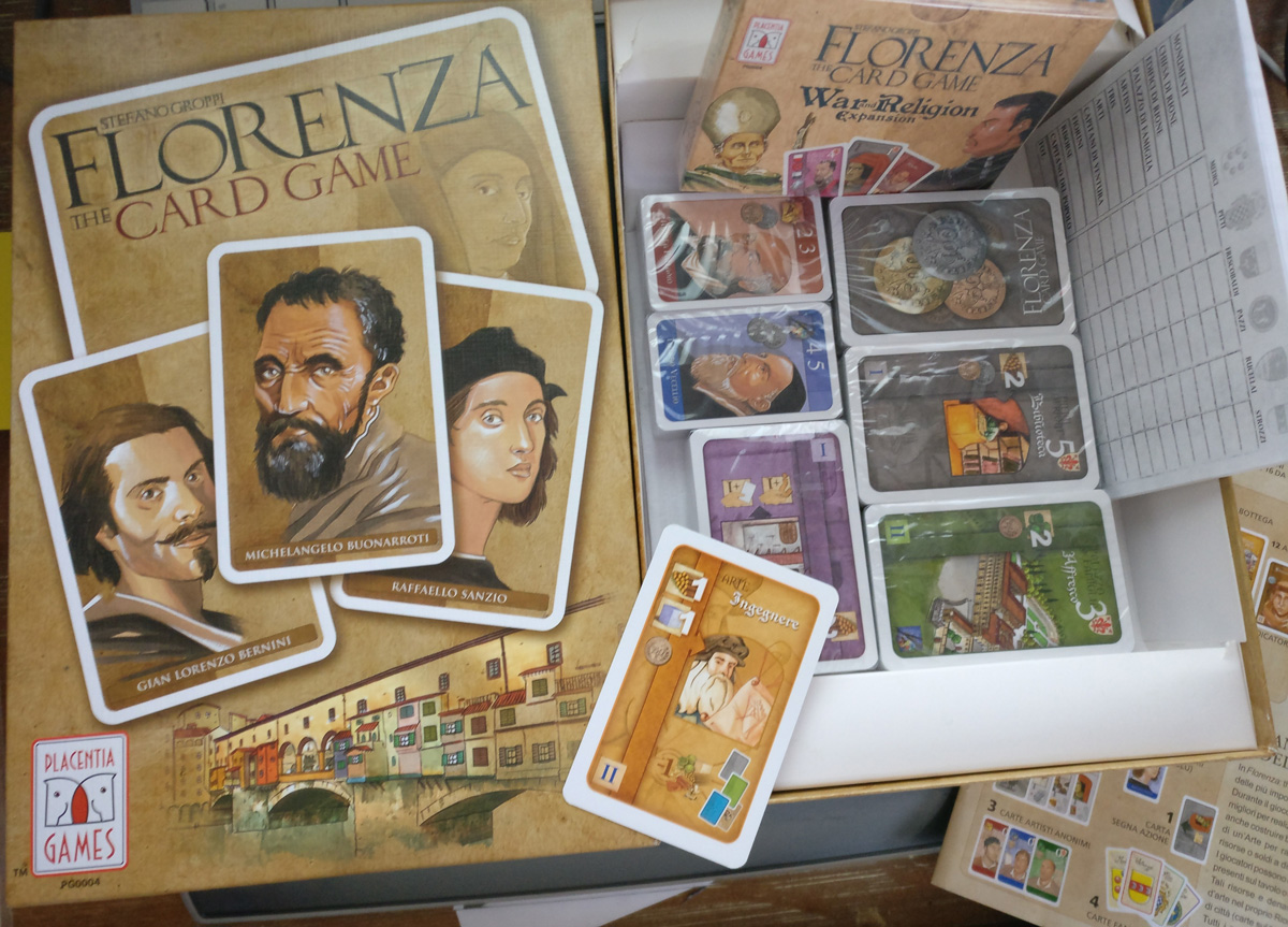 Florenza - the card Game + War and Religion Expansion