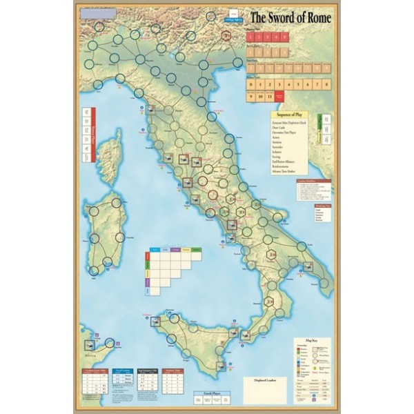 Sword of Rome - Mounted Map