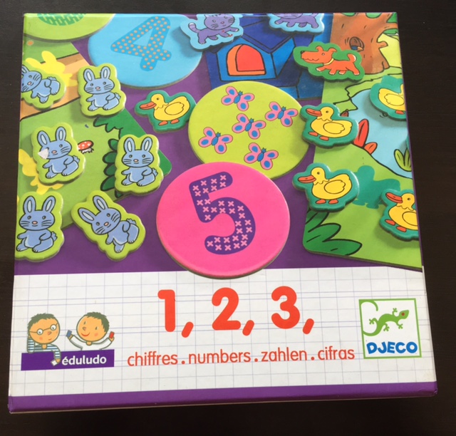 Eduludo chiffres 1, 2, 3,