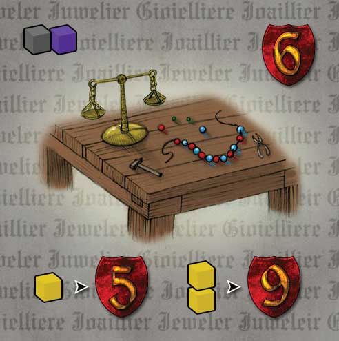 Caylus: Tuile Goodies: The Jeweller (Le Bijoutier)