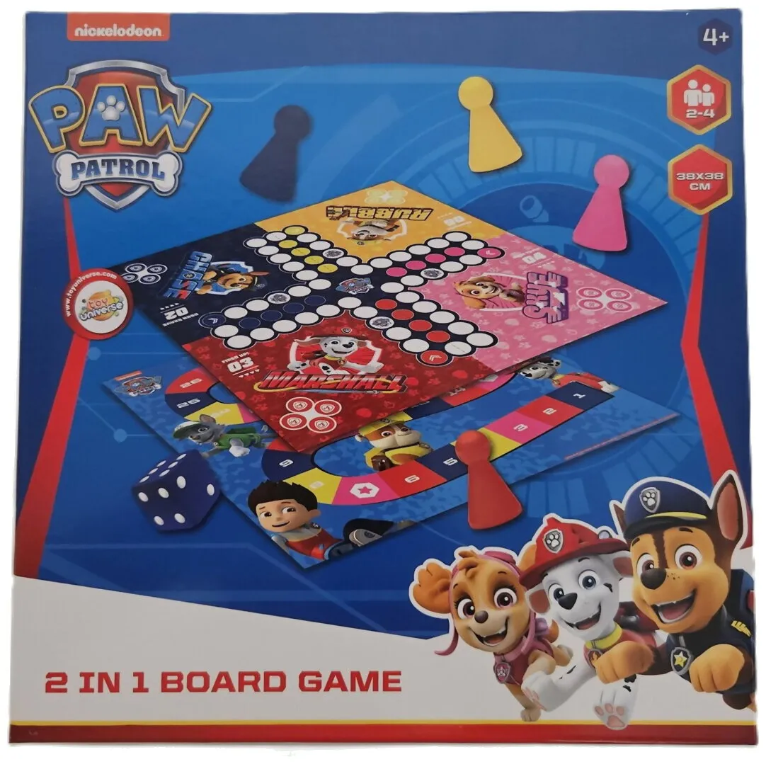2 In 1 Board Game - Paw Patrol 2 In 1 Board Game - Paw Patrol