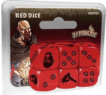 Zombicide Black Plague - Set de dés rouges