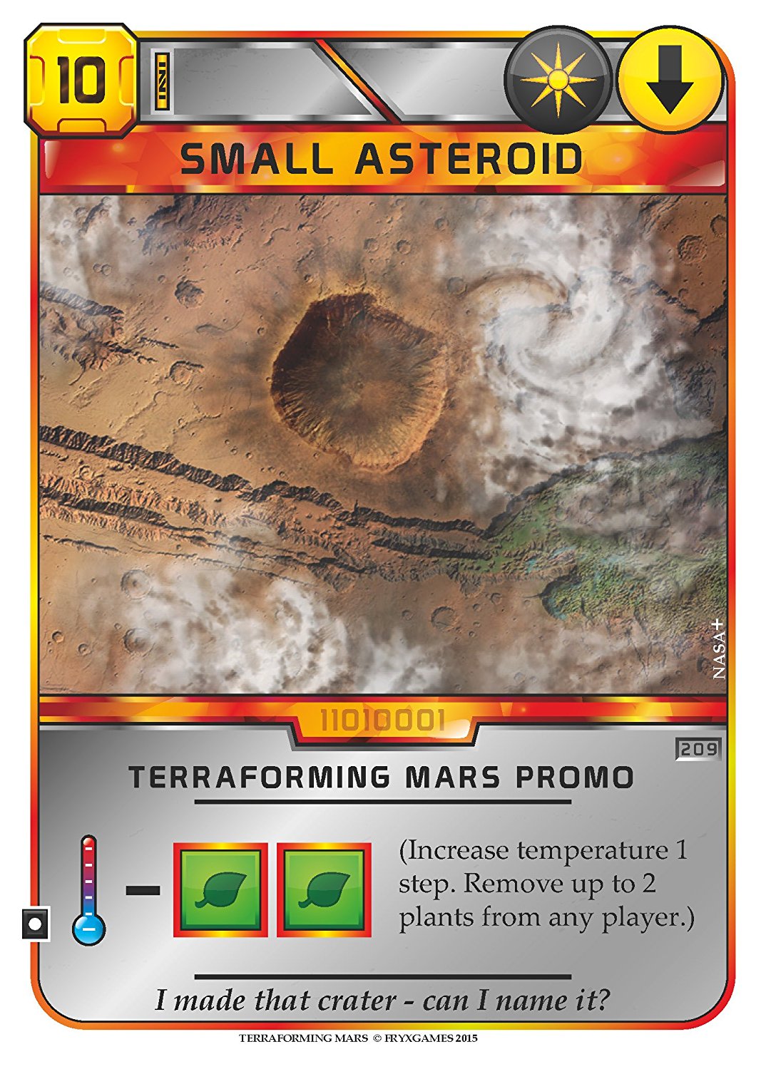 Terraforming Mars - Carte Promo Petit Astéroïde (#209)