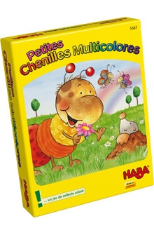 Petites chenilles multicolores