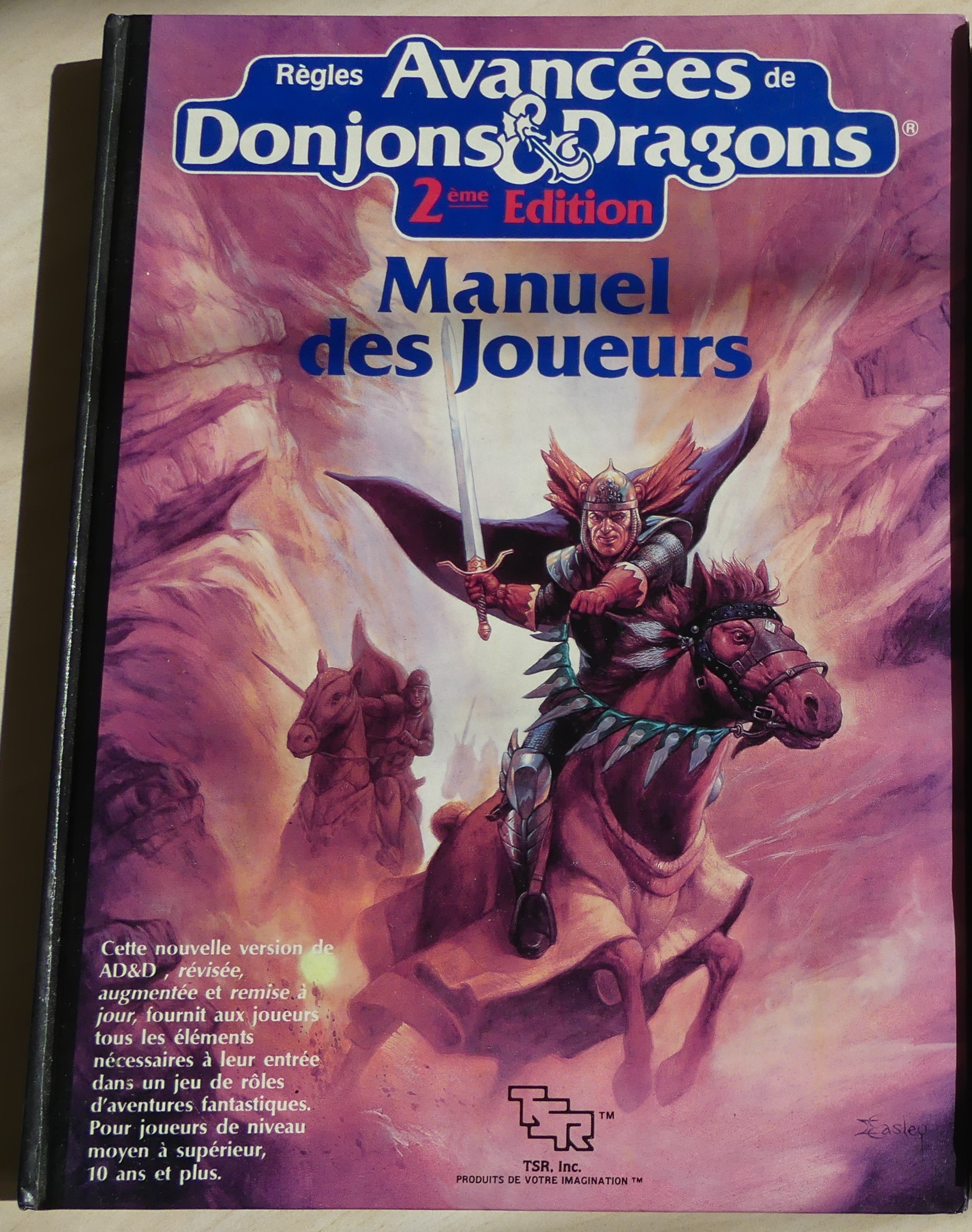 advanced d&d 2nd edition. Manuel des joueurs