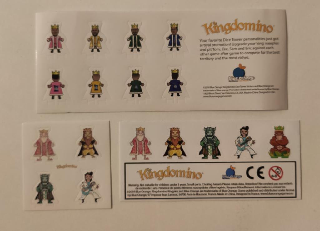 Kingdomino - Meeple stickers (Kingples)