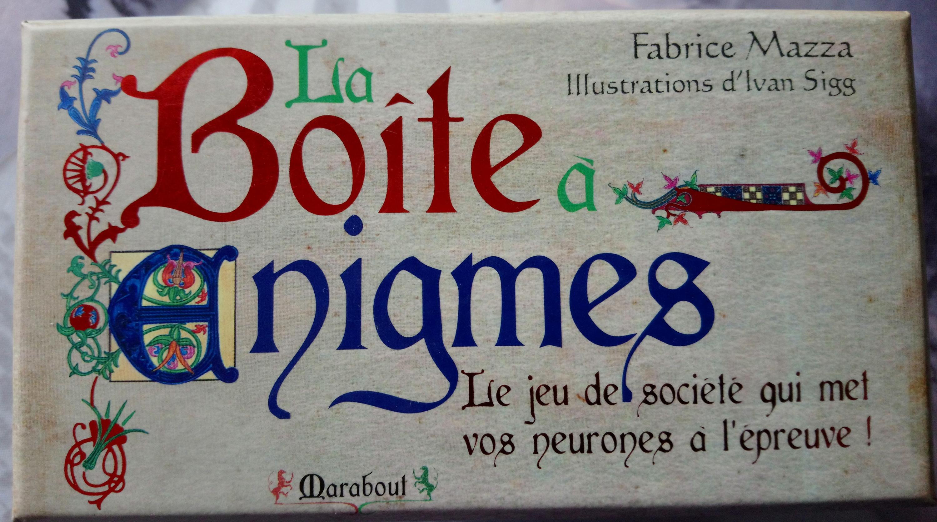 Boîte à énigmes Boîte à énigmes