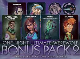 One Night Ultimate Werewolf BONUS PACK 2