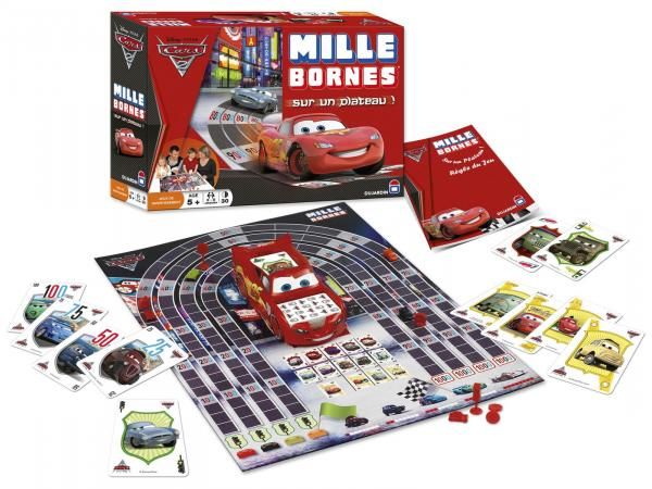 1000 bornes Cars 2 - jeu de plateau