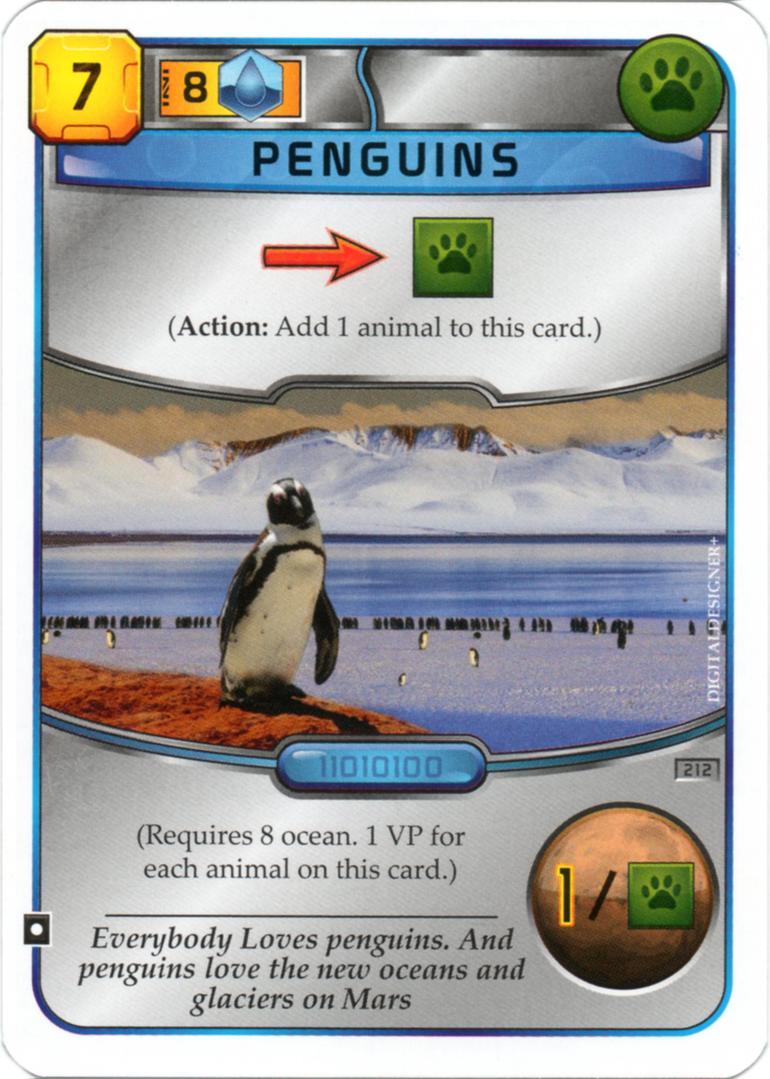 Terraforming Mars - Carte Promo Penguins (#212)