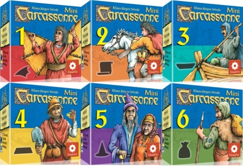 Carcassonne : Lot mini extensions (1 à 6)