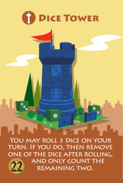 Minivilles : Carte Dice Tower