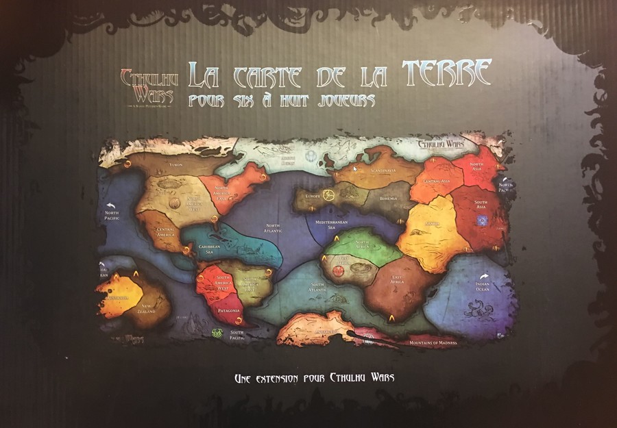 Cthulhu Wars : Carte de la Terre 6-8 Joueurs