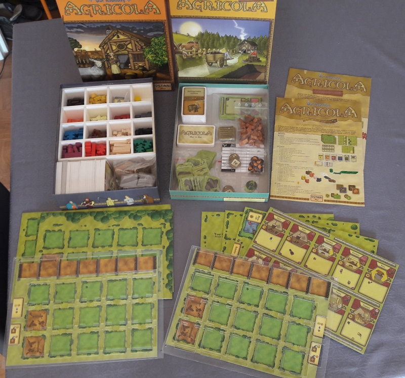 Agricola + Fermier des landes + Deluxe Wooden Farmer Set + Ressources Agricola + Fermier des landes + Deluxe Wooden Farmer Set + Ressources