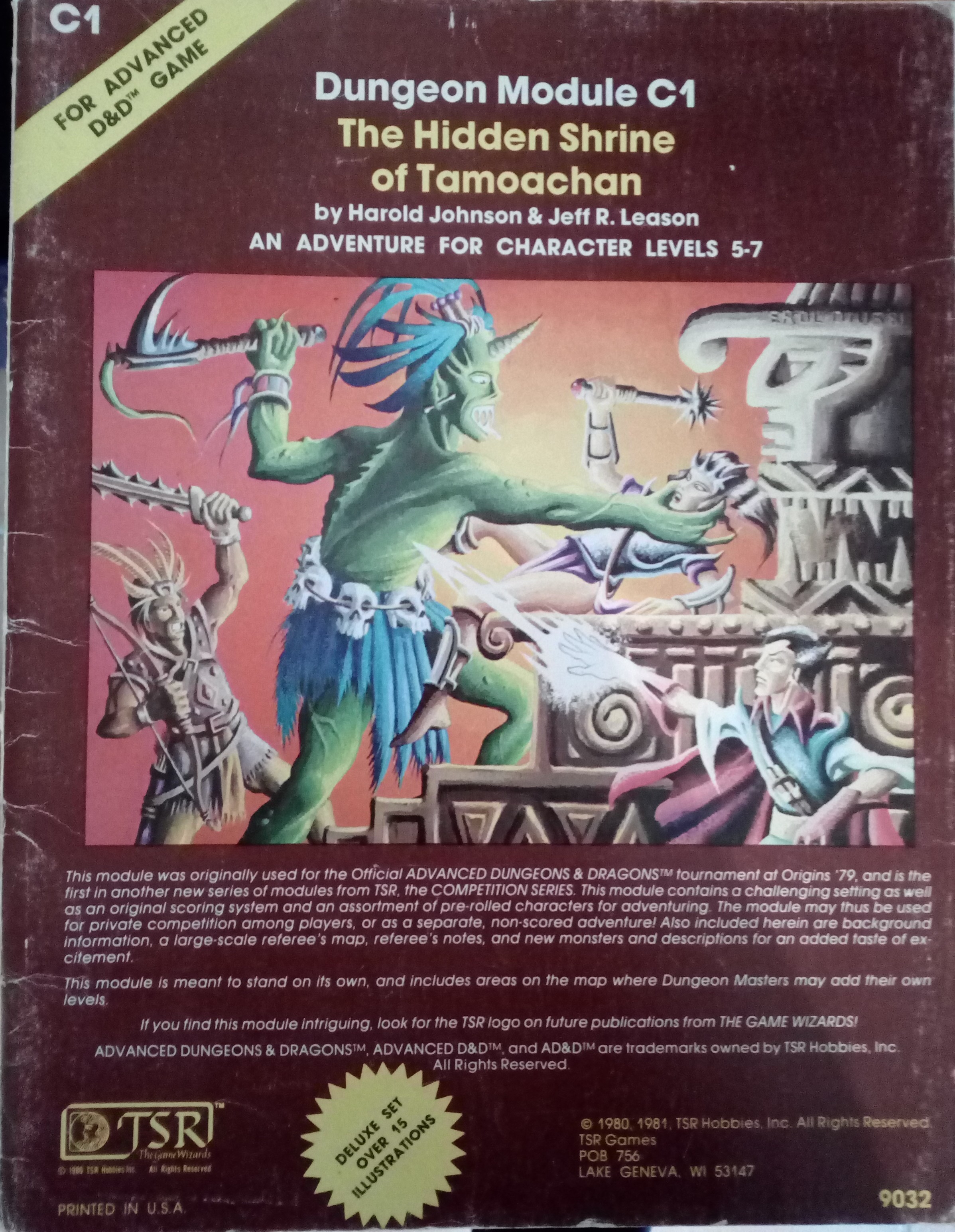 Advanced Dungeons & Dragons - 1st Edition - The Hidden Shrine of Tamoachan