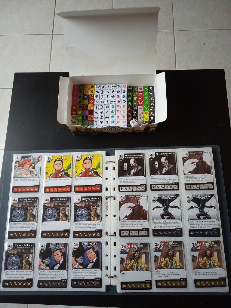 Dice Masters - cartes des éditions world's finest, age of ultron