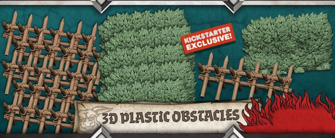 Zombicide Green Horde - 3D plastic obstacles