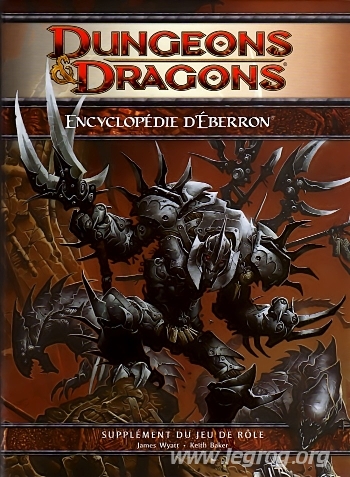 Dungeons & Dragons - 4ème Edition VF - Encyclopédie d'Eberron