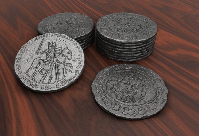 Robin Hood And The Merry Men : Metal coins
