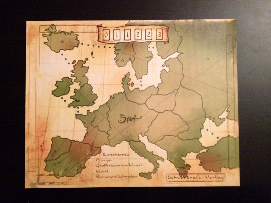 Huit Minutes Pour un empire - Carte Europe