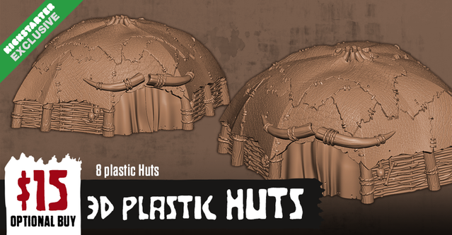 Hate - 3D plastic huts