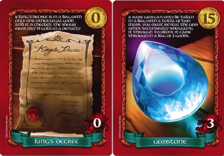 Sheriff of Nottingham - Cartes Gemstone et King's Decree