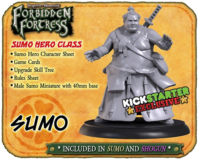 Shadows of Brimstone: Forbidden Fortress - Hero Sumo KS exclusive