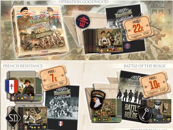 Heroes of Normandie - The Tactical Card Game : Goodwood, FFI, Bulge