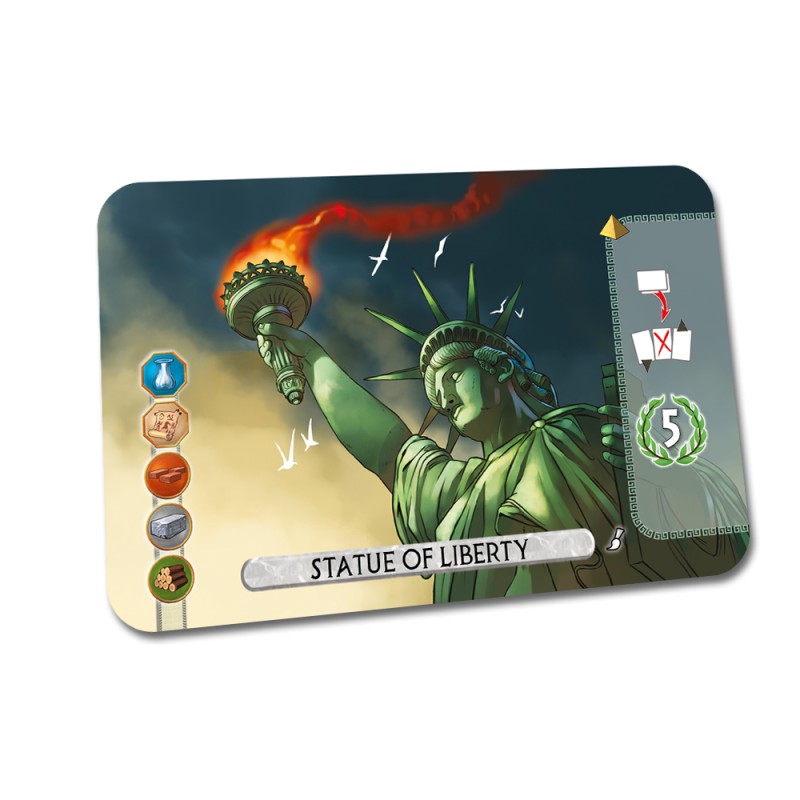 7 Wonders Duel : Merveille Statue de la Liberté V2