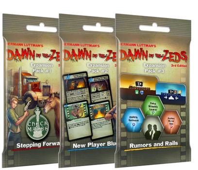 Dawn of the Zeds 3rd Edition - Expansion Pack # 1 # 2 et # 3