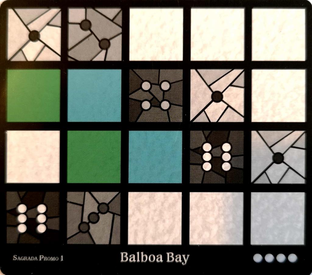 Sagrada - Promo #01 - Carte Motif de vitrail Vitraux/Balboa Bay