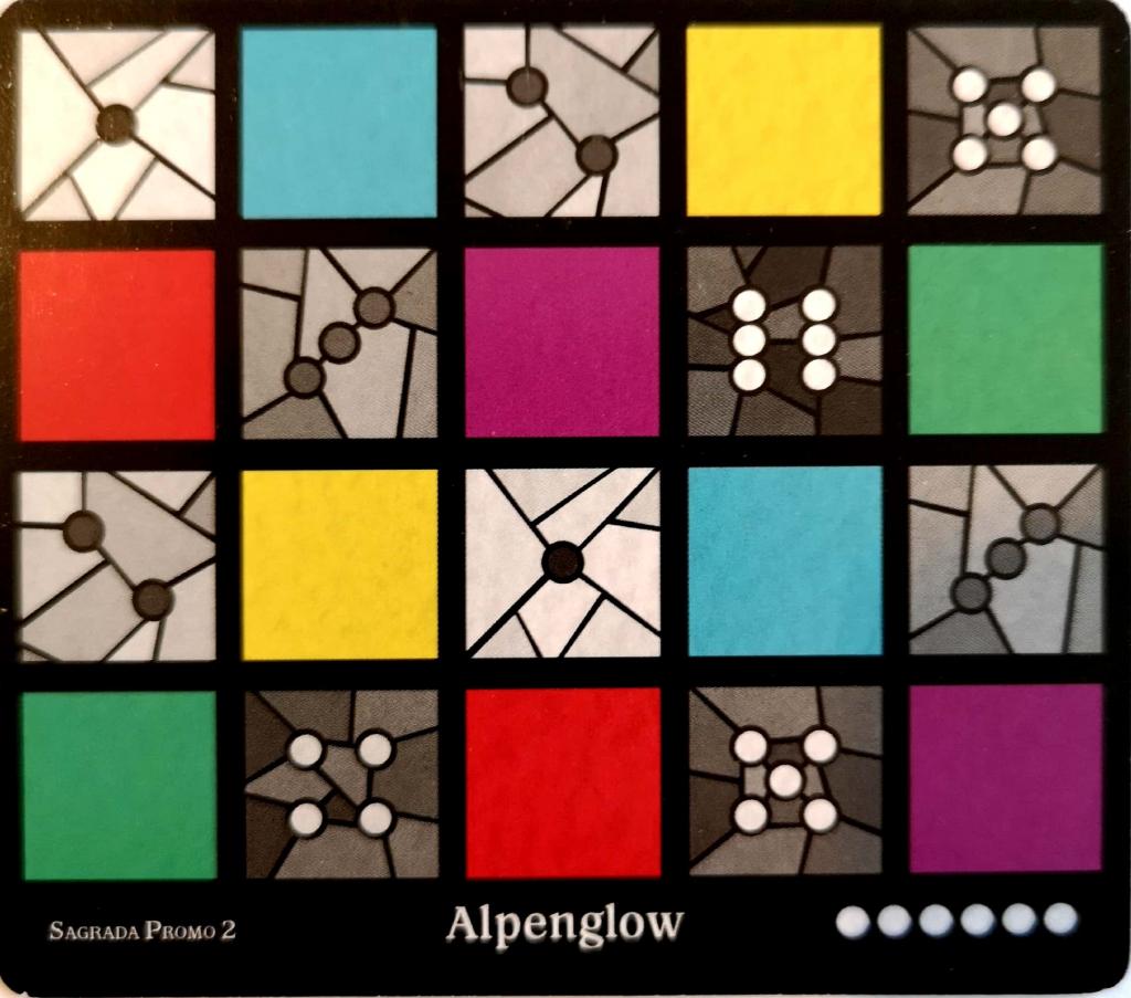 Sagrada - Promo #02 - Carte Motif de vitrail Alpenglow/Komorebi