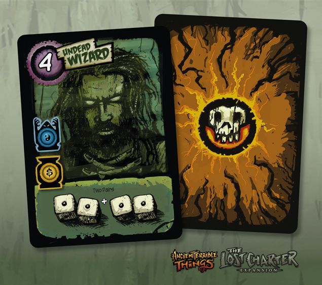 Ancient Terrible Things - undead wizard - promo card