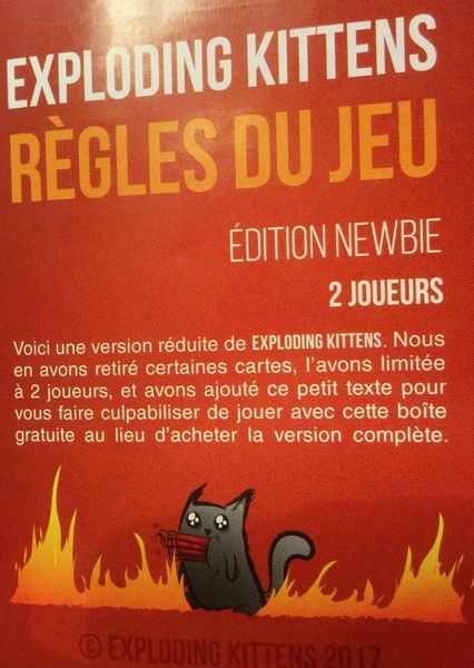 Exploding Kittens - Edition Newbie pour 2 Joueurs