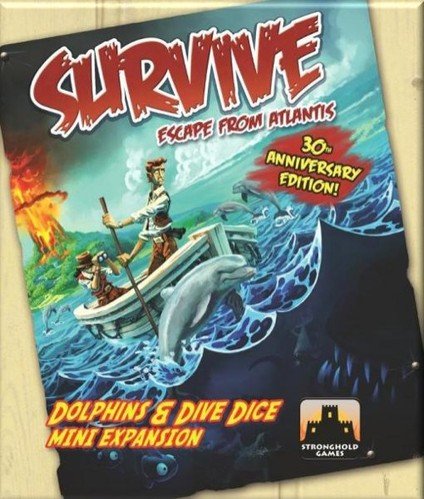 Survive : Escape from Atlantis! - dolphins and dive dice - mini expansion