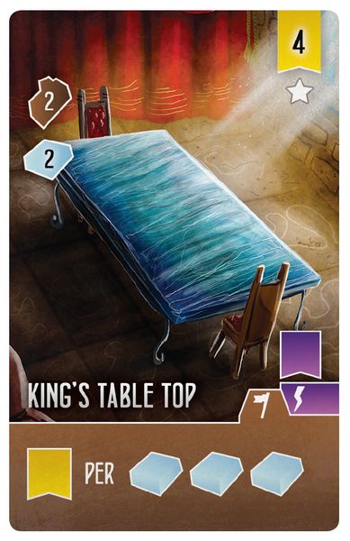 Architectes du royaume de l'ouest - Carte King's Table Top