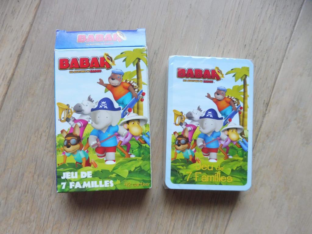 Babar - Les Aventures de Badou - Jeu de 7 Familles